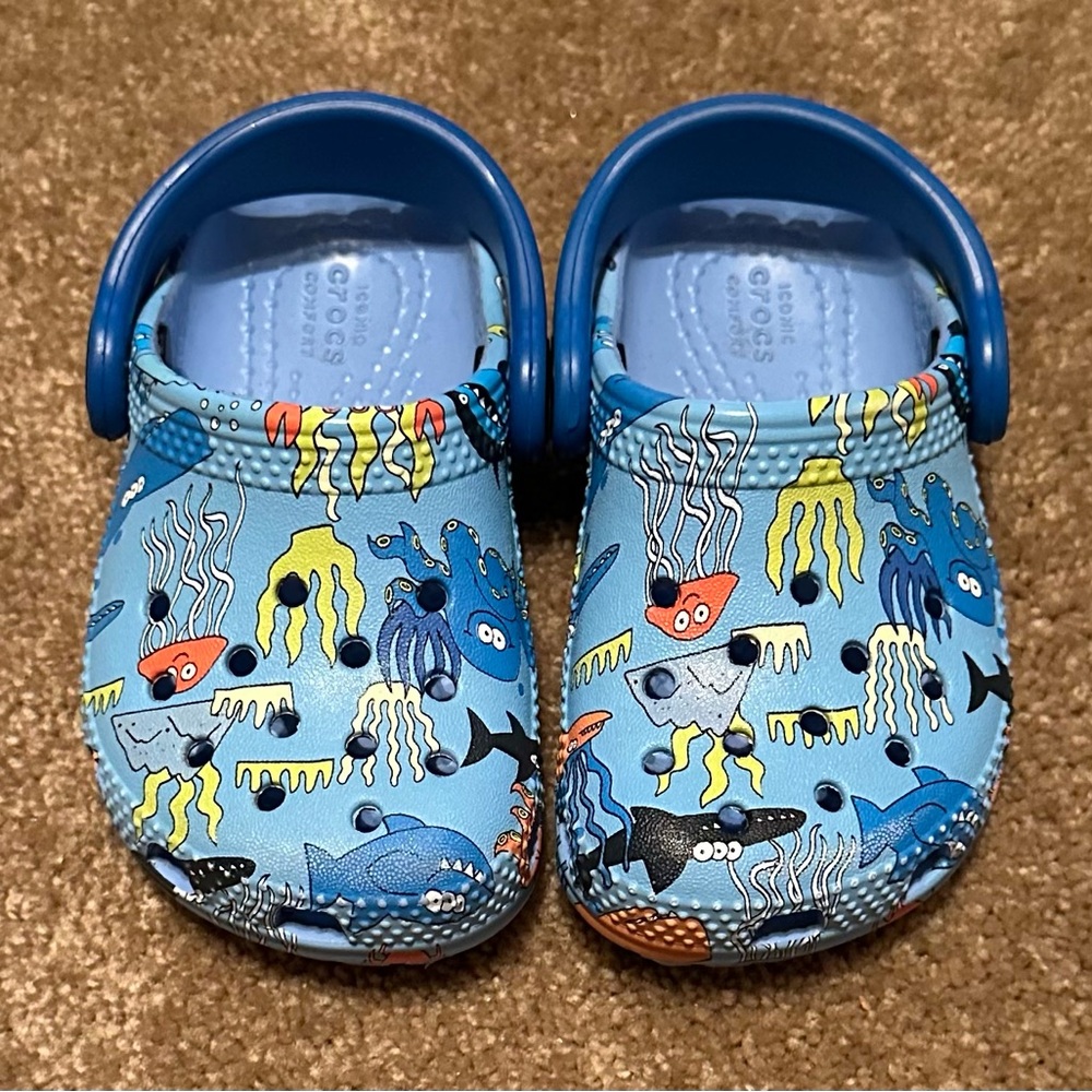 Blue Ocean-Themed Crocs